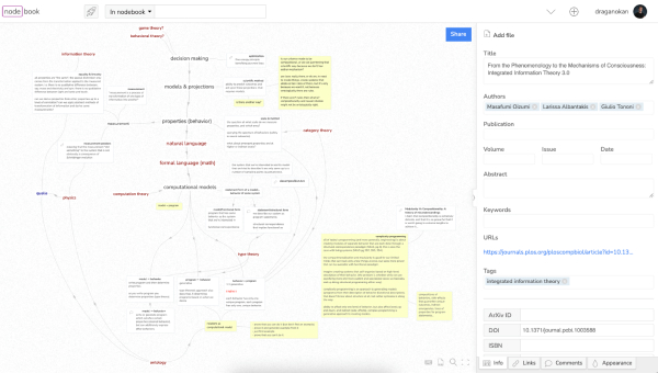 Screenshot of Nodebook